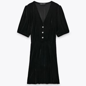 Zara Balck Velvet Dress